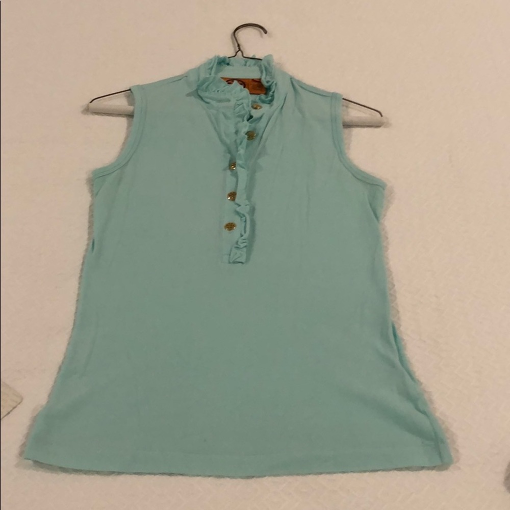 Tory Burch sleeveless polo top